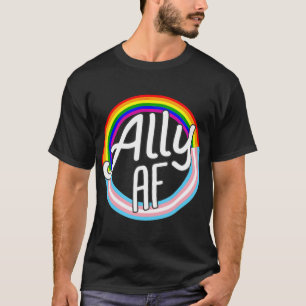 Camiseta ALLY AF traz Sinalizador para igualdade de amor Si
