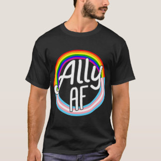 Camiseta ALLY AF traz Sinalizador para igualdade de amor Si