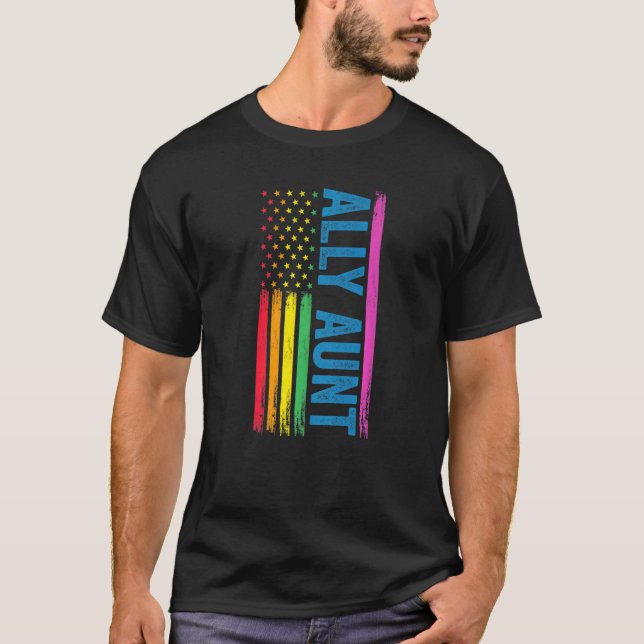 Camiseta Ally Aunt Ally Lgbtq (Frente)