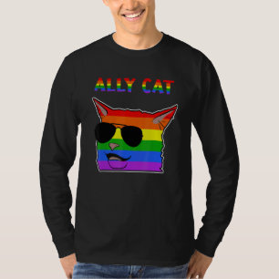 Camiseta Ally Cat Memes Mama O Gato Lgbtq