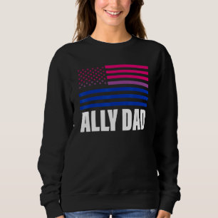 Camiseta Ally Pai Bisexual Flag Lgbt Orgulho gay