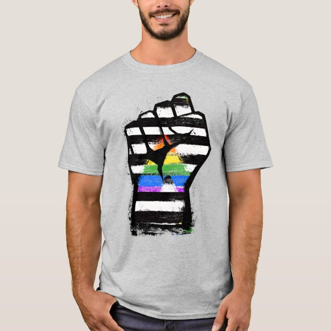Camiseta Ally Pride Fist T Shirt (Frente)