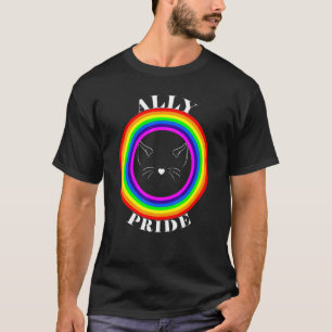 Camiseta Ally Pride LGBTQ Igualdade Rainbow Lésbica Gay Tra