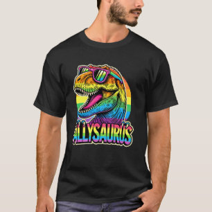 Camiseta Allysaurus LGBT Dinosaur Orgulho gay Flag Ally Rai