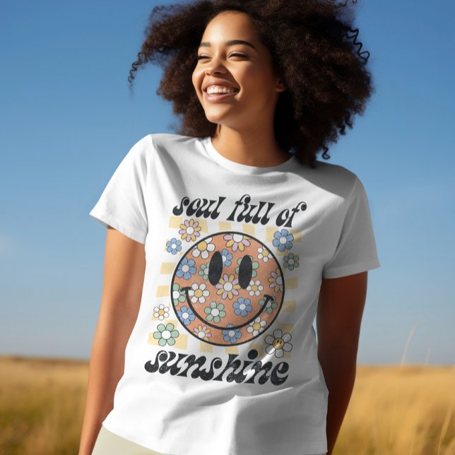 Camiseta Alma Cheio de Sol, Verão, Férias (Criador carregado)