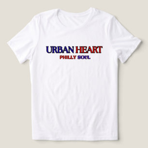 Camiseta ALMA DA FILADÉLFIA CORAÇÃO URBANO Azul Vermelho Fe