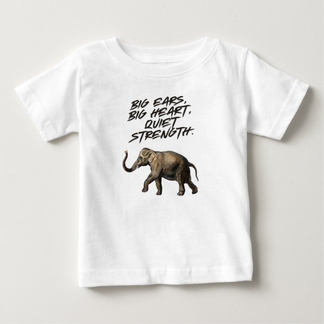 Camiseta Alma da selva. Coração elefante. (Frente)