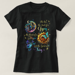 Camiseta Alma De Cigarro Coração De Uma Fada Hippie