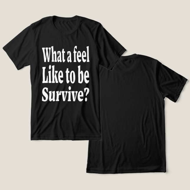 Camiseta Alma de Surviver (Design Frente e Verso)