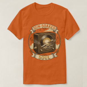 Camiseta Alma Ensolarada - Pôr do Sol da Rádio Vintage