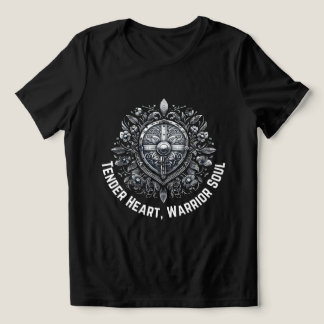 Camiseta Alma Guerreira - Escudo Floral Viking