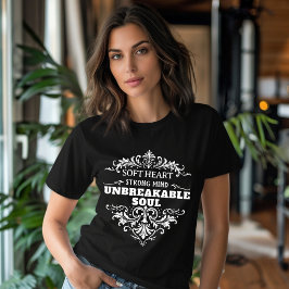 Camiseta Alma Inquebrantável Mulheres Inspiradoras Vintage