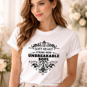 Camiseta Alma Inquebrantável Mulheres Inspiradoras Vintage