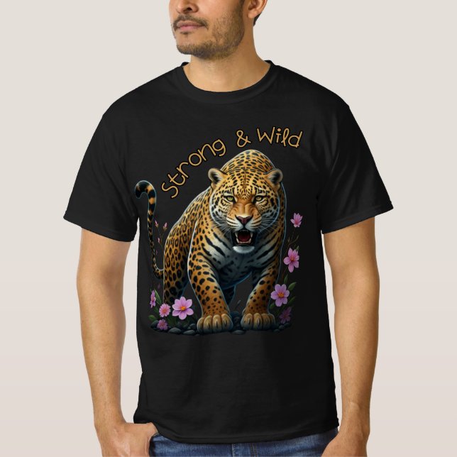 Camiseta Alma Jaguar Forte e Selvagem (Frente)