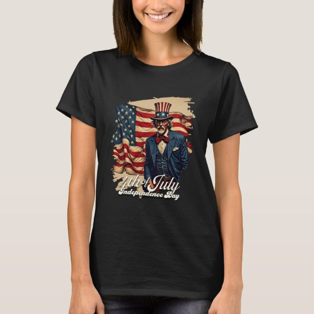 Camiseta Alma Orgulhosa do 4 de Julho (Frente)
