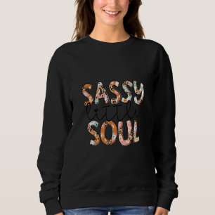 Camiseta Alma Pequenina e Atrevida Floral de Leopardo