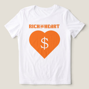 Camiseta ALMA, RICA@CORAÇÃO Laranja Cítrica Gráfica Feminin