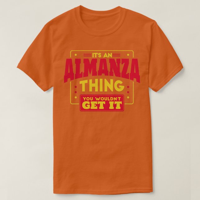 Camiseta Almanza (Frente do Design)