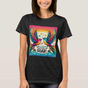 Camiseta Almas amadas Juntas Nós Soar