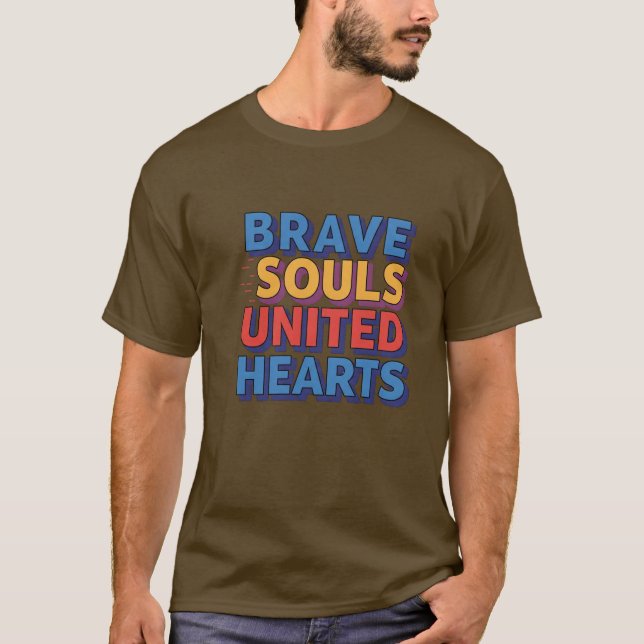 Camiseta Almas Bravas Corações Unidos (Frente)