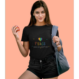 Camiseta Almas Pacíficas, Corações Infelizes | Paz e Amor