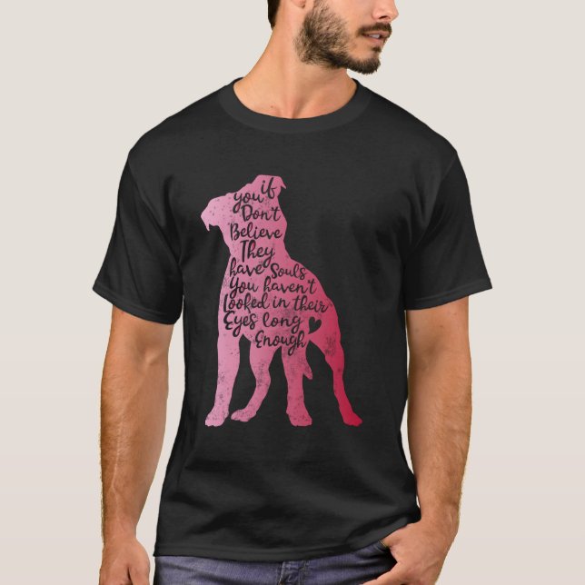 Camiseta Almas Pitbull Adotam Não Compram Salvamento Pitbul (Frente)
