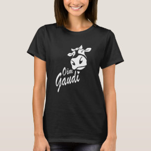 Camiseta Almhütte Oim Gaudi Mountain Cow Dialect Mil