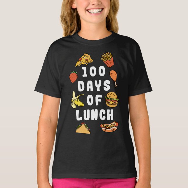 Camiseta Almoçadora 100 Dias De Senhora Almoçadora (Frente)