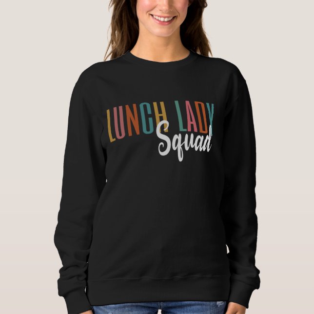 Camiseta Almoçando Lady Squad Lunch Ladeteria Tripulação De (Frente)