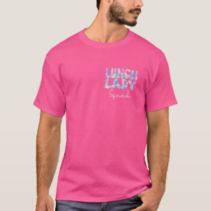 Camiseta Almoçar Lady Squad Groovy de volta à escola para o