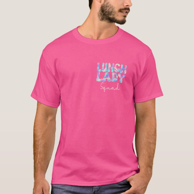 Camiseta Almoçar Lady Squad Groovy de volta à escola para o (Frente)