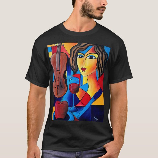 Camiseta Almoço com Cores (Frente)