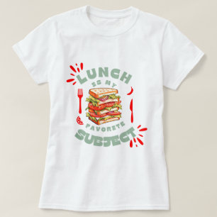 Camiseta Almoço É O Meu Assunto Favorito, Engraçado Camiset