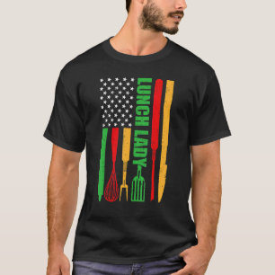 Camiseta Almoço Lady American Flag 4 De Julho Lady Ap