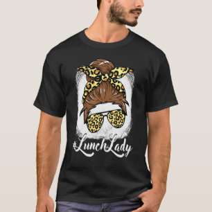 Camiseta Almoço Lady Messenger Hair Mulher Bun Lunch Lady L