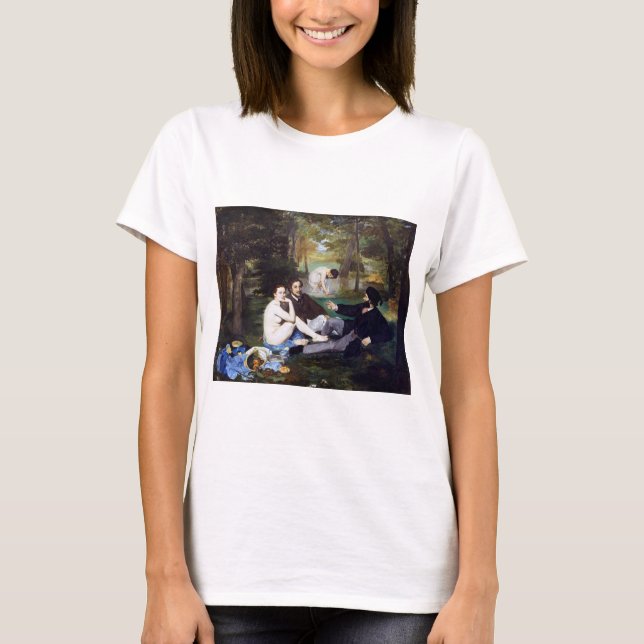 Camiseta Almoço na grama, Manet (Frente)