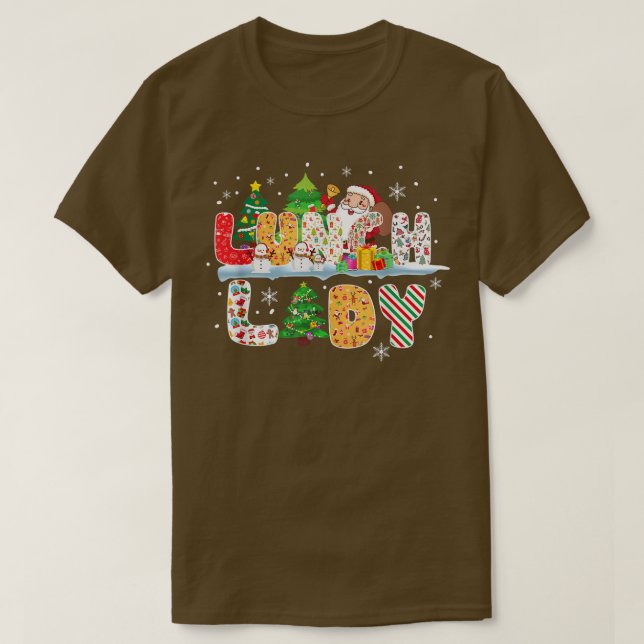 Camiseta Almoço Papais noeis de Árvore de Natal Corresponde (Frente do Design)