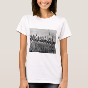 Camiseta Almoço sobre um Skyscraper