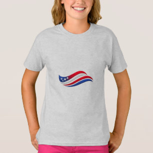 Camiseta Almofada de Arremesso USA Stars & Stripes Vermel