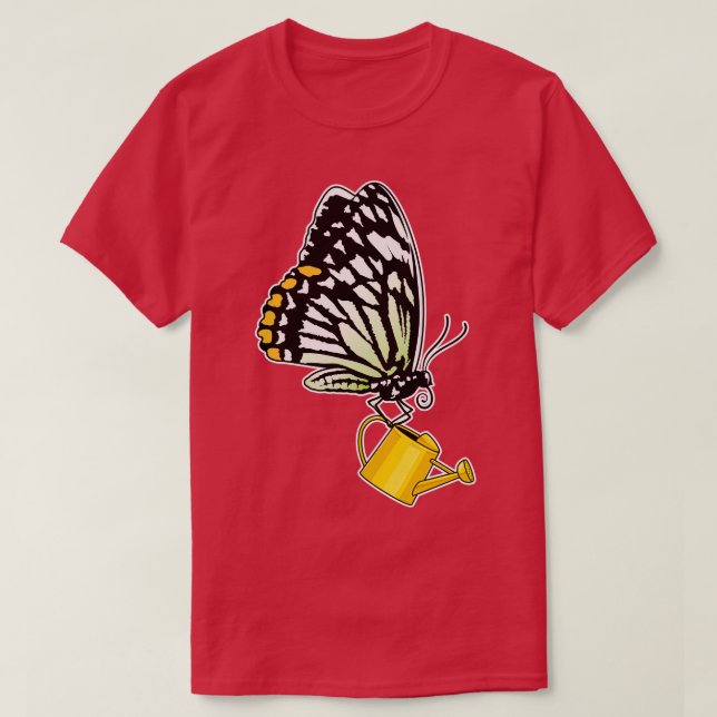 Camiseta Almofada de borboleta (Frente do Design)