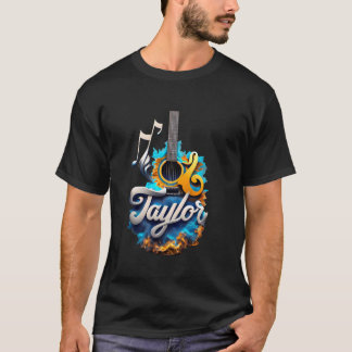 Camiseta Almofada Personalizada do Violão TAYLOR com Nome P