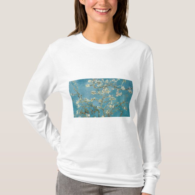 Camiseta Almond Blossom por Vincent van Gogh (Frente)