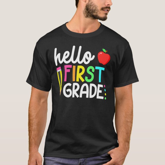 Camiseta Alô, 1º ano da Equipe 1rua De Volta À Escola Te (Frente)