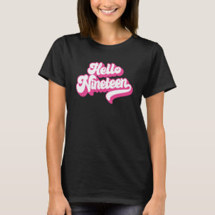 Camiseta Alô, 19 Anos, Rosa Para Meninas 19 Bi
