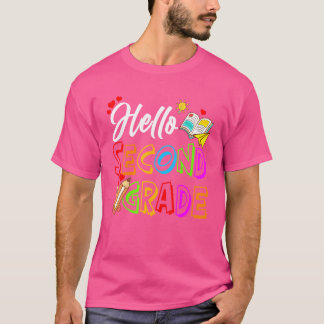 Camiseta Alô, 2º ano de diversão, segundo de volta à escola