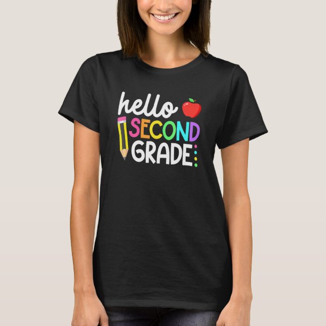 Camiseta Alô, 2º ano de segundo do time, de volta à escola  (Frente)