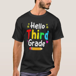 Camiseta Alô, 3º ano de volta à equipe da escola, 3º alunos