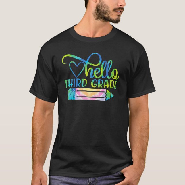 Camiseta Alô, 3º ano de volta à escola, professor do 3º ano (Frente)