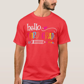 Camiseta Alô, 3º ano engraçado de 3º ano na escola T