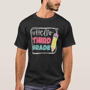 Camiseta Alô, 3º ano, professor na escola